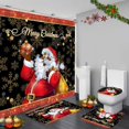 thumbnail image 4 of Sparkling Bathroom Four Piece Ensemble With Festive Holiday For Seasonal Home Styling Linen Fitted Sheet Sheet Set Deep Pockets Deep Pocket Sheets Extended Sheets Satin Deep Pocket Sheets Soft Sheets, 4 of 4