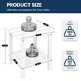 thumbnail image 4 of SERWALL Adirondack Outdoor Side Table, All Weather Use Double Layer Patio Side Table, HIPS Rectangular End Table- White, 4 of 9