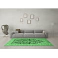 thumbnail image 3 of Ahgly Company Indoor Round Persian Emerald Green Traditional Area Rugs, 6' Round, 3 of 4