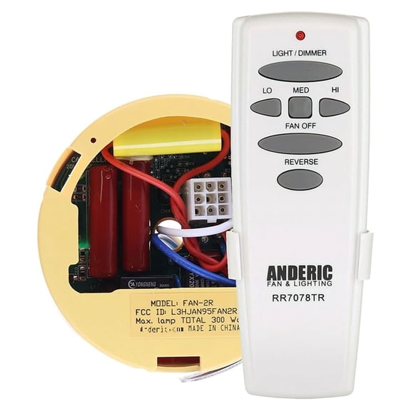 Replacement for FAN2R/UC7078T Kit for Ceiling Fans - FAN2R/RR7078TR with Reverse Hampton Bay/Home Decorators Collection and 8511204 Ceiling Fan Kit