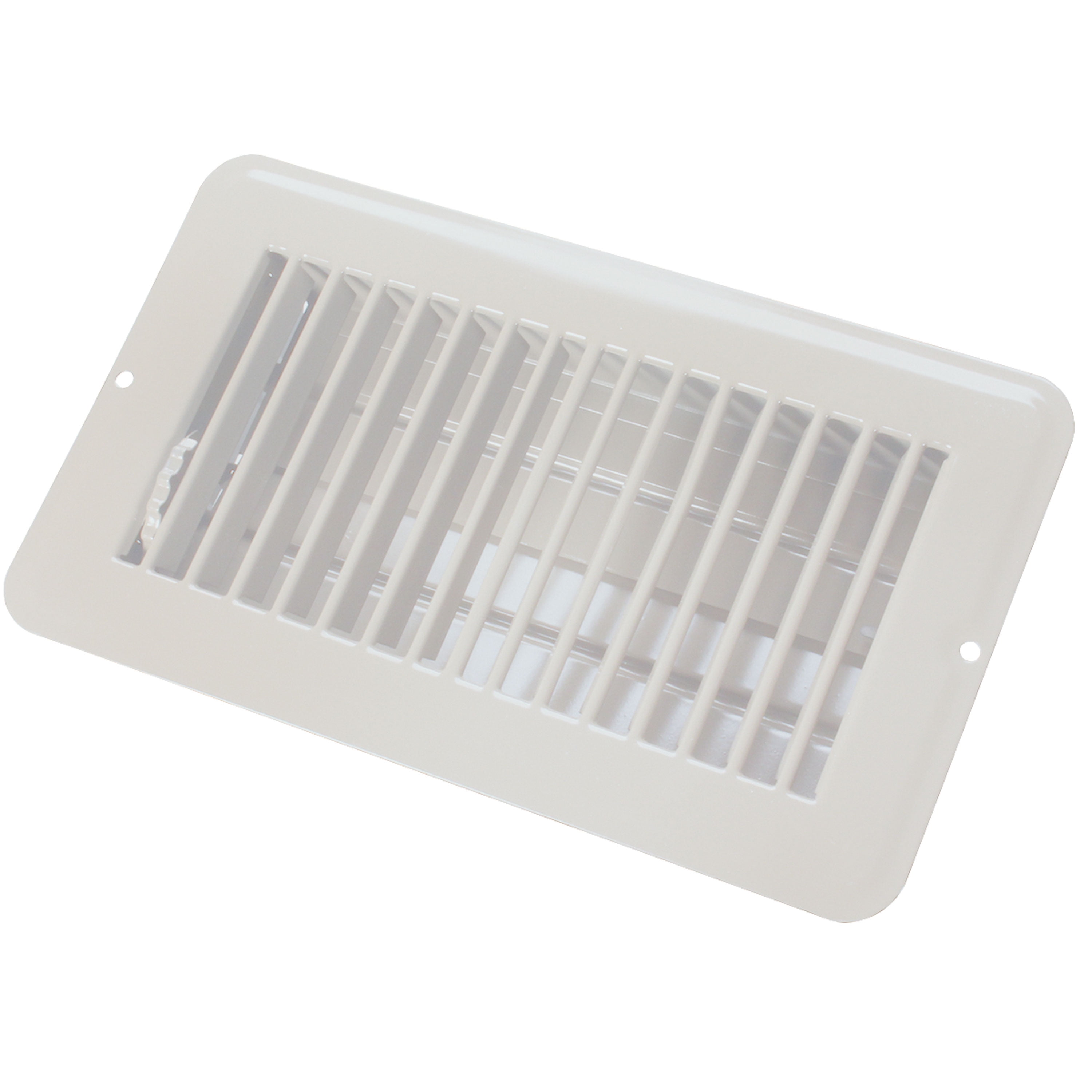 JR Products 0228965 Dampered Floor Register 4" x 8", White