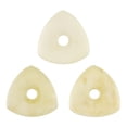 thumbnail image 3 of Exotic Plectrums - Camel Bone Guitar Or Bass Pick - 4.0 mm Ultra Heavy Gauge - 346 Contoured Triangle With Grip Hole Shape - Natural Finish Handmade Specialty Exotic Plectrum - 6 Pack, 3 of 5