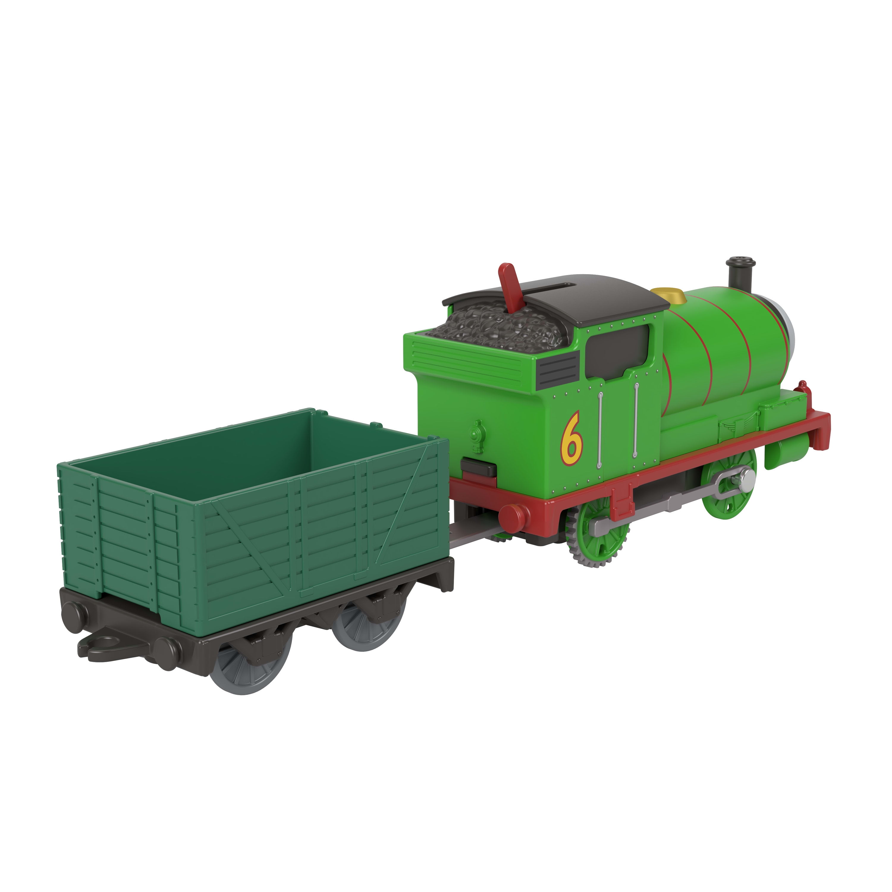 Thomas & Friends Motorized Classic Percy Engine, Battery-Powered Toy Train & Cargo