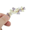 thumbnail image 4 of Unique Bargains 1 Pc Hair Clips Exquisite Rhinestone Hair Clip Hairdo Clip Purple Beige Gold Tone, 4 of 5