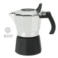 thumbnail image 3 of Cafetière Italienne, 100ml Machine à Café Italienne Aluminium Poignée Humanisée Revêtement Double Valve avec Bouchon à Ressort pour Cuisine, 3 of 8