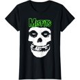 thumbnail image 1 of Misfits u2013 Green Skull Logo T-Shirt Mens Short Sleeve T Shirts, 1 of 2