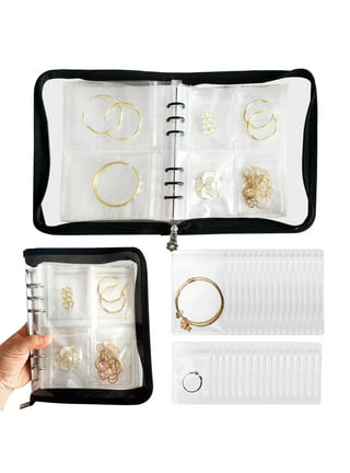 Transparent Jewelry Storage Bag Portable Travel Jewelry Organizer Storage  Book .