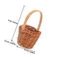 thumbnail image 2 of unbranded 6Ud Miniature Basket Rattan Para Almacenaje Y Adorno En Escritorio Y Eventos, 2 of 6
