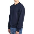 thumbnail image 4 of JERZEES Crew Neck Sweatshirt J.Navy - 562MR NuBlend Men's Fleece Sweatshirt Long Sleeve Plain 8oz, 50 Cotton/50 Polyester Pre-Shrunk Pullover Adult L Size 2 Pack, 4 of 6