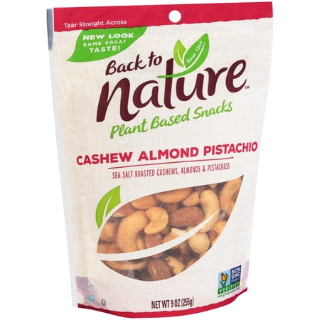(9 Pack) Back To Nature Cashew Almond Pistachio Mix, 9 Oz