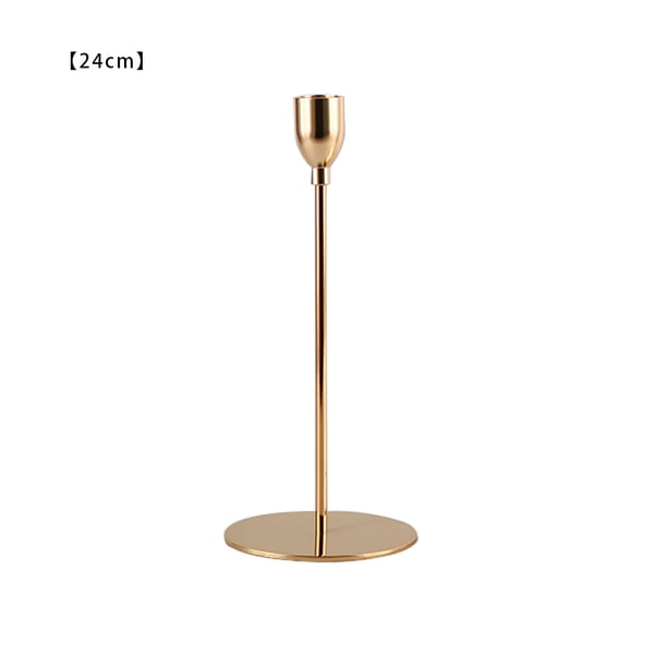 Candelabro de aleación antideslizante candelabro decoración candelabro para fiesta pub, dorado, 24cm Advancent HA003037-05
