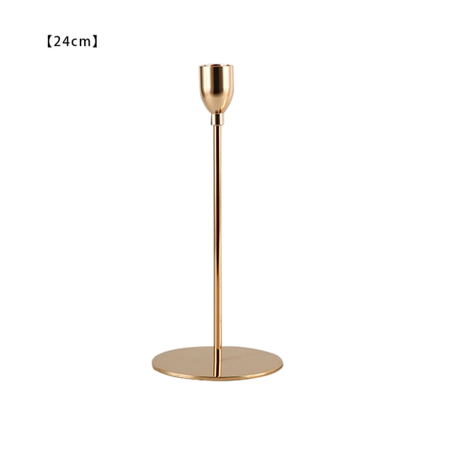 Candelabro de aleación antideslizante candelabro decoración candelabro para fiesta pub, dorado, 24cm Advancent HA003037-05