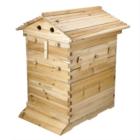 YesHom Beehive 20 Frame Wooden Complete Box Kit Langstroth Hive Honey Keeper Beekeeping
