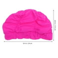 2 PCS Women Swim Cap Swim Hat for Pool Lightweight Swim Hat Pleated