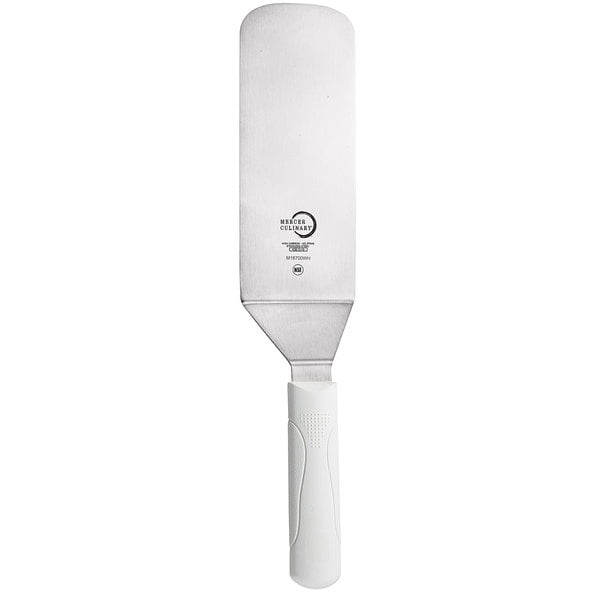 Mercer Culinary M18700WH Millennia® Spatule 8 Pouces x 3 Pouces avec Poignée Blanche