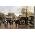 thumbnail image 1 of Ceramic Tile Mural-Luigi Loir City Shower Tile Mural 3. 48" w x 32" h using (24) 8 x 8 ceramic tiles, 1 of 3