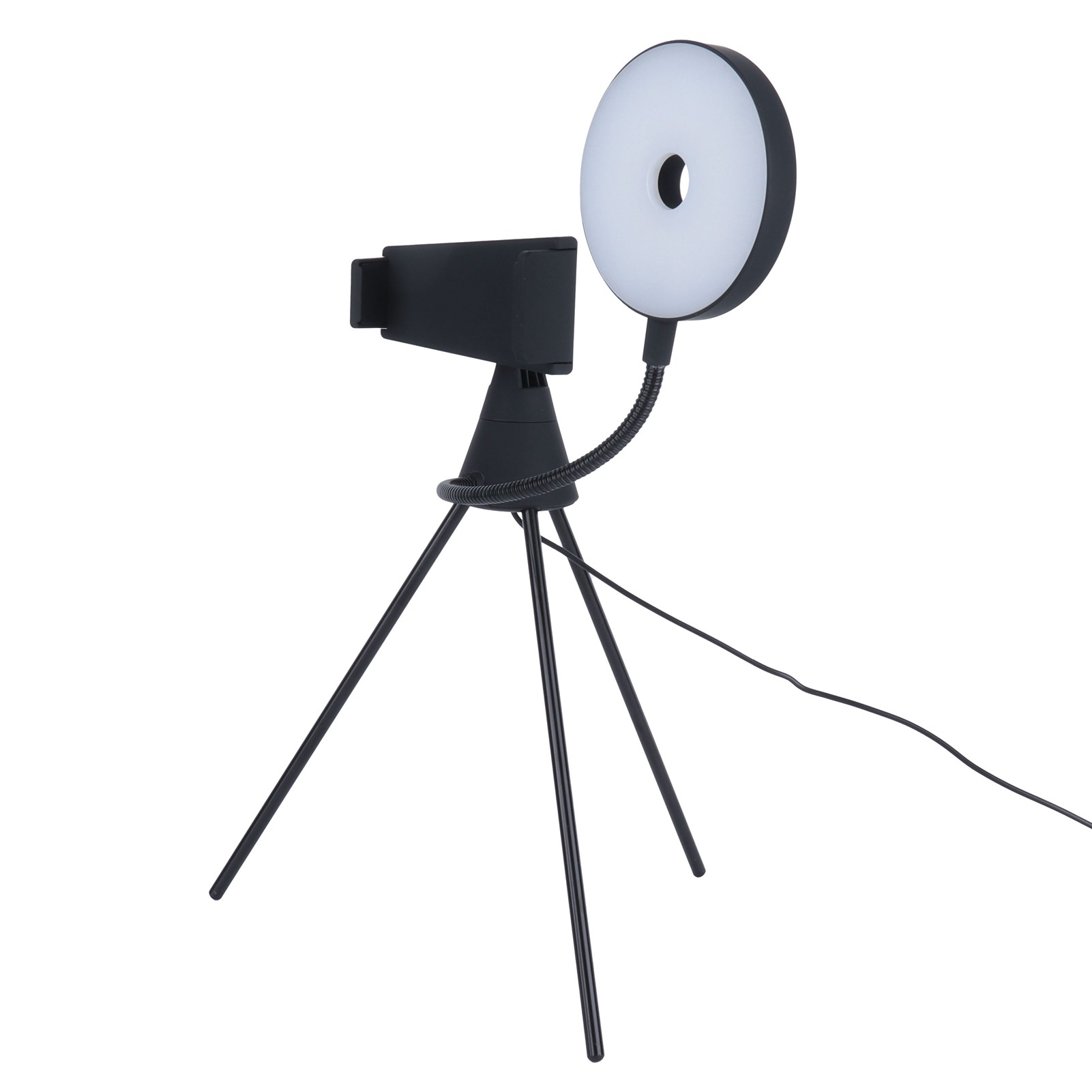 Suodoka 10-Level LED Selfie Ring Makeup Light with Tripod Stand for Live Video, Mobile Phone Photography & Streaming, 10 inches / 25.4 cm Dimmable USB Powered Lamp