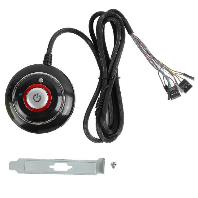 PC Power Button Strong ABS Light Weight Easy Installation Plug and Play PC Switch for Inte