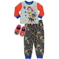 thumbnail image 2 of Paw Patrol Pyjamas pour Garçons, PJs 2 Pcs avec Chaussons Bonus, Rouge, Taille Tout-Petit 4, 2 of 2