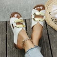 thumbnail image 6 of Censtreet Slides Sandals for Women Basic Slip On Flat Sandals Open Toe Comfort Beach Sandals Slippers for Casual Dressy Summer, 6 of 9