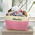 thumbnail image 3 of Didog Personalized Dog Cat Toy Storage Basket Cloth Home Organizer Carrier Bin & Handle, 3 of 8