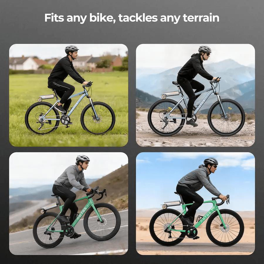 AOTOS PikaBoost2 E-Bike Assist Kit, Pure Assist Mode, Quick DIY Electric Bike Conversion for Mountain & Road Bikes
