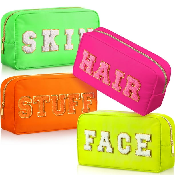 Organizador de maquillaje de viaje impermeable Remerry, 4 unidades, bolsas cosméticas