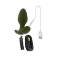 thumbnail image 4 of Selopa The Colonel Vibrating Silicone Anal Plug with Remote Control, Green, 4 of 8