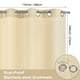 thumbnail image 3 of Cortinas de exterior Uxcell para patio impermeables, 110W x 108L pulgadas, cortinas pesadas para gazebo al aire libre, porche, luz solar [Crema, con ojales], 3 of 7