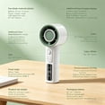 thumbnail image 3 of Portable Handheld Desk with Strong Quiet Airflow, USB Rechargeable Mini with 3000mAh Battery for Office Bedroom Travel, 3 of 7