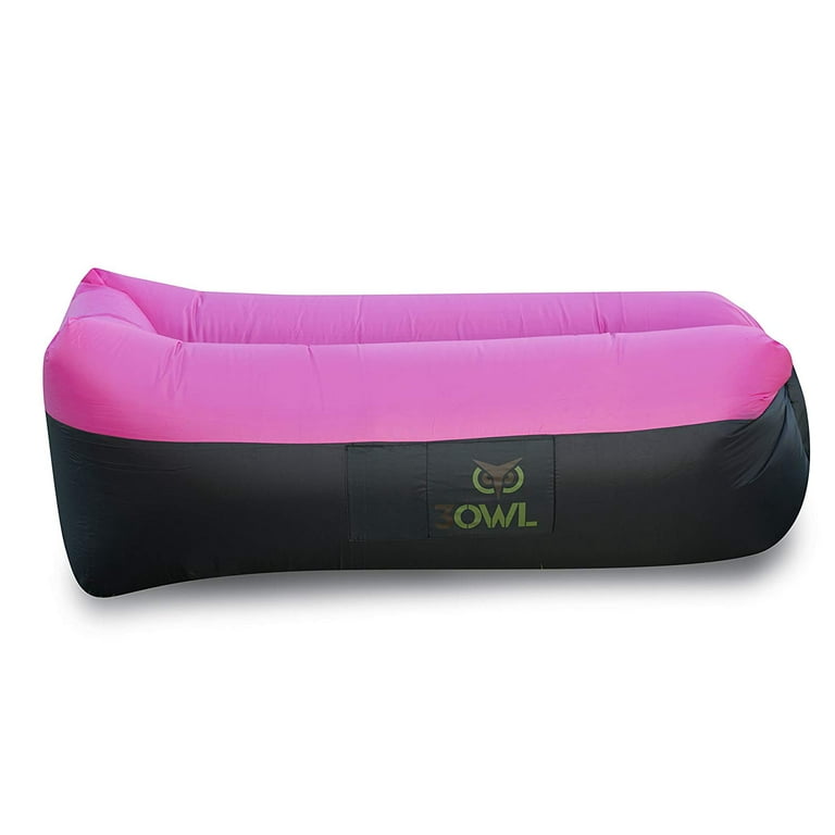 Inflatable lazy air bed outlet