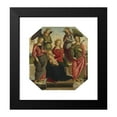thumbnail image 2 of School of Perugino 12x13 Black Modern Framed Museum Art Print Titled - Madonna and Child with Two Angels, Saint Rose and Saint Catherine of Alexandria (Early 16th Century), 2 of 5