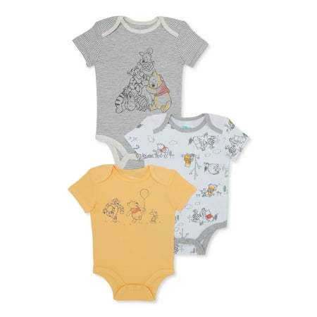 

Disney Winnie The Pooh Baby Boys Bodysuit 3-Pack Sizes 0-24 Months