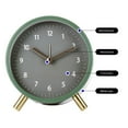 thumbnail image 6 of Compact Desk Clock Metal Table Clock Study Desk Bedside Nightstand Compact Desktop Alarm Clock Alarm Clock Nighttime Visibility, 6 of 8