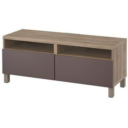 Tv Unit With Drawers Ikea TV unit with soft-closing drawers, walnut effect light gray, Valviken dark brown 4204.11115.218 ()