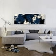 thumbnail image 2 of ARTCANVAS Navy Blue Black White Panoramic Canvas Art Print - Size: 60" x 20" (1.50" Deep), 2 of 9