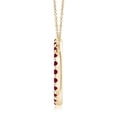 thumbnail image 2 of Angara Natural 3.6 Ct. Ruby Fashion Pendant Necklace in 14K Yellow Gold for Women with 18 Inch Cable Chain, 2 of 7