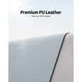 thumbnail image 2 of Protector de escritorio Ysagi de piel impermeable, gris claro, 80 x 40 cm, 2 of 9