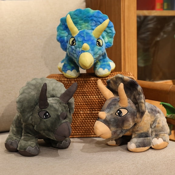 Cute Triceratops Plush, Dinosaur Stuffed Animal, Gifts for Kids, Cuddlekins 11.8"