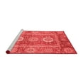 thumbnail image 2 of Ahgly Company Machine Washable Indoor Rectangle Abstract Red Modern Area Rugs, 7' x 10', 2 of 4