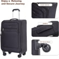 thumbnail image 4 of Juego Set de equipaje 3 piezas Maleta de Mano 18 Pulgadas Bolsa de Viaje Ruedas dobles giratorias, 4 of 10