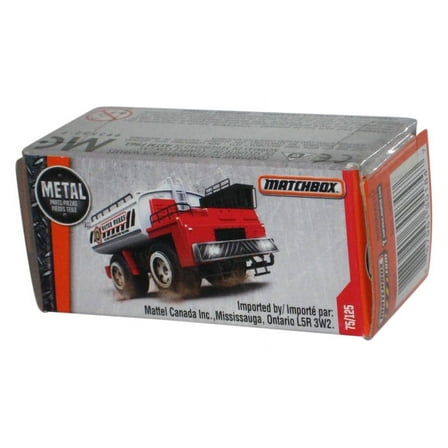 Matchbox Metal Red Water Worker Boxed (2016) Power Grabs Toy Vehicle 75/125