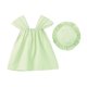 thumbnail image 4 of Odeerbi 6 M-3 Y Niñas Verano Floral Aplicado Vestido de Tanque Con Coincidencia Sombrero Casual Algodón Ancho Correa Vestido de Sol de Línea, 4 of 6