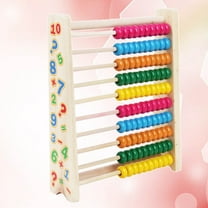 LULULION Abacus For Kids Math Calculation Shelf Wood Multi-Colored 1Pcs