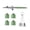 Green Set, variant on Portable Single Action Airbrush 0.3mm Nozzles Mini Spray Gun Pen For Paint Model Cake Nail Crafts Painting Beauty Inkjet ,Flexible