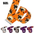 thumbnail image 3 of WHEANG 1 10 Yards Halloween Satin Ribbon Witch Hat Pumpkin Printed Ribbon For Wreaths DIY Craft Bows Holiday Decor, 3 of 5