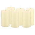 thumbnail image 3 of Stonebriar Unscented 3" x 6" 1-Wick Ivory Pillar Candles, 80 h Burn Time, 6 Pack, 3 of 3