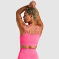 thumbnail image 3 of Women Fitness Bra Padded Crop Tops Seamless Striped Slim Sport, 3 of 6