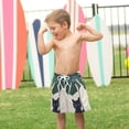 thumbnail image 4 of FORMRS Boys Swim Trunks Quick Dry Mesh Liner Boardshorts Sizes XS-XL, Black Cat Plants, 4 of 7