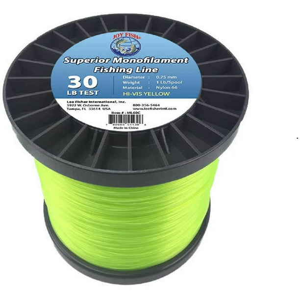 Joy Fish 5 lb Spool Monofilament Fishing Line, 120 lb, HiVis Walmart